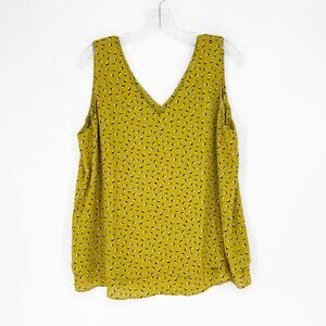 Ann Taylor Sleeveless V-Neck Top Size Large